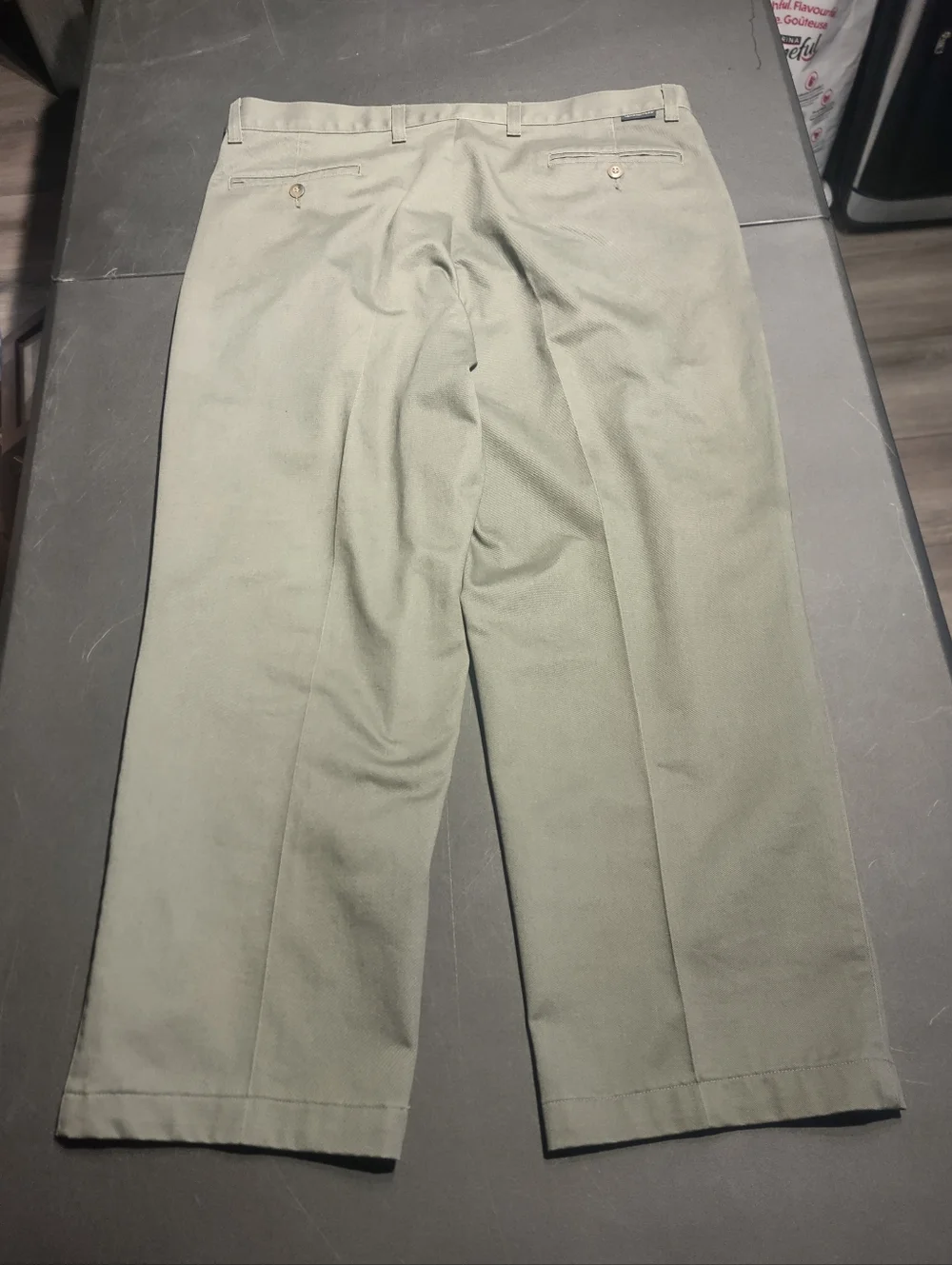 Dockers Relaxed Pleated Chinos - Khaki - Men's 38x28 - Y2K Vintage - Picture 2 of 8